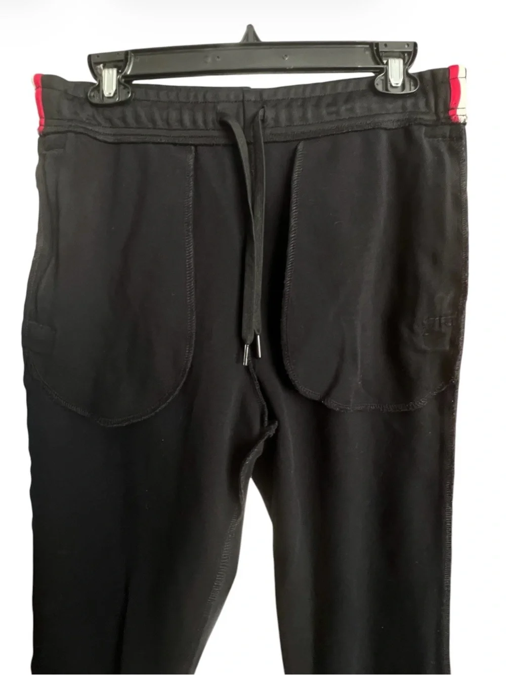 OVO Pique Striped Track Pants October’s Very Own Streetwear Casual Blk SZ S
